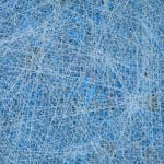 Albert Froling, Artist, Everytime We Say Goodbye, 2023, Mixed Media on Canvas, Blue, Abstract, Turner Art Perspective, Essex Art Gallery