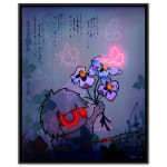 Tom Lewis, Artist, Shadó & Swallowtail, Neon, Pruple, Red, Flowers, Turner, Art Perspective, Essex Chelmsford Art Gallery