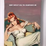 Mr Controversial artist original framed book cover purple what doesn't kill you disappoints me