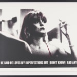 Mr Controversial Artist "He Said He Loves My Imperfections" Silkscreen edition print Michelle Pfeiffer