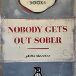 Grey classic Penguin book cover - Nobody Gets Out Sober