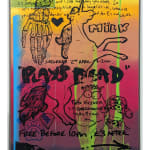 Lhouette, Andrew Milk, Artist, Collaboration, Plays Dead, Tequila Sunset, Painted posted, Original, Poured Paint, Panel Work, Framed, Turner Art Perspective Gallery