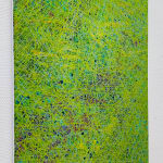 Albert Froling, Artist, How We Do, 2023, Mixed Media on Canvas, Green, Abstract, Turner Art Perspective, Essex Art Gallery
