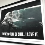 Mr Controversial Artist 'You're So Full Of Shit I Love It' Silkscreen limited edition print black & white - Marilyn Monroe