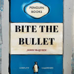 James Mcqueen, Artist, Bit The Bullet, Blue Penguin book, 2020, Turner Art Perspective Gallery