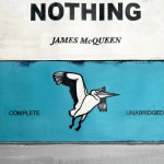 James McQueen, Artist, Busy Doing Nothing Blue,, Detail, Original Work On Paper, Penguin Book art, Turner Art Perspective, Essex Chelmsford Art Gallery