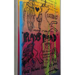 Lhouette, Andrew Milk, Artist, Collaboration, Plays Dead, Tequila Sunset, Painted posted, Original, Poured Paint, Panel Work, Framed, Turner Art Perspective Gallery
