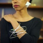 Geometric bracelet – pointed infinity chaos - in 100% recycled silver by geometric jewellery artist Ute Decker
