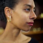 minimalist earrings in Fairtrade Gold by Ute Decker