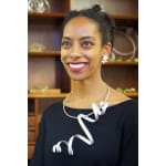 sculptural statement necklace – calligraphy - in recycled silver - sculptural jewellery by artist Ute Decker