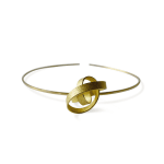 Sculptural ring and pendant – curling crest of a wave – in 18 kt Fairtrade Gold by sustainable jewellery artist Ute Decker