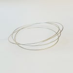 Tribal neck piece – dancing tribal - in recycled silver by modern tribal jewellery artist Ute Decker