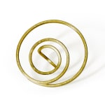 Contemporary art jewellery - infinity spiral ring in Fairtrade Gold by jewellery artist Ute Decker