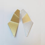 architectural jewellery - in praise of shadows - in recycled gold and silver by architectural art jeweller Ute Decker