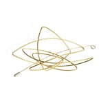 Contemporary brooch – chaos - in 18 kt Fairtrade Gold by contemporary jewellery artist Ute Decker