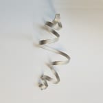 sculptural pendant – calligraphy - in recycled silver - sculptural jewellery by artist Ute Decker