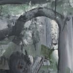 detail of gestural abstract painting