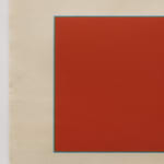 red abstract work on paper