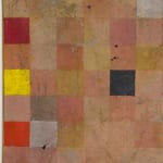 detail of large scale abstract painting