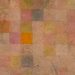 detail of large scale abstract painting