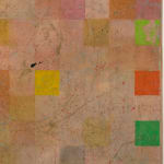 detail of large scale abstract painting