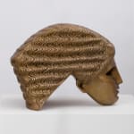 bronze sculpture of a head