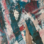 detail of gestural abstract painting