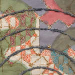 detail of abstract work on canvas