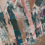 detail of gestural abstract painting