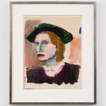 a drawing of a woman