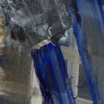 detail of gestural abstract painting