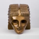 bronze sculpture of a head