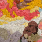 detail of abstracted needle point