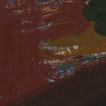 detail of gestural abstract painting