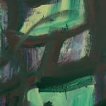 detail of gestural abstract painting