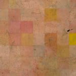 detail of large scale abstract painting