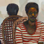 Khalif Tahir Thompson, Sandy In a Striped Shirt, 2025
