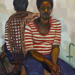 Khalif Tahir Thompson, Sandy In a Striped Shirt, 2025