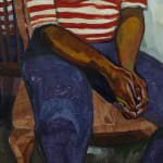 Khalif Tahir Thompson, Sandy In a Striped Shirt, 2025
