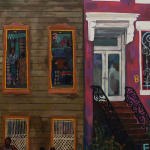 Khalif Tahir Thompson, Street Scene in Bed-Stuy, 2025