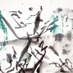 Zao Wou-Ki, Stèles Delille n° 10 (vertical blue), 2007