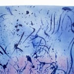 Zao Wou-Ki, Stèles Delille n° 10 (vertical blue), 2007