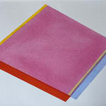 Sharon Hall, In Two ( Two Colours, Paper and Circle), 2018