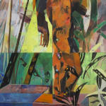 Che Lovelace, Figure with Platform and Foliage, 2016