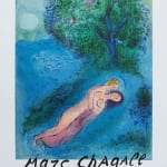 Marc Chagall, La Lecon de Philetas, Les Amoureux Devant l'Arbre (after) Marc Chagall, 1987