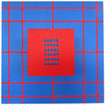 Three-dimensional painting composed of geometric blocks of color