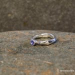 Marsha Drew, Rockpool Rustic Ring with small Tanzanite