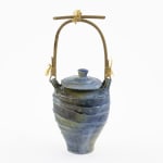 Hugh West, Bamboo Handled Lidded Swirl Jar
