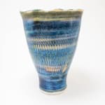 Hugh West, Tall Blue Grey Bottle Vase