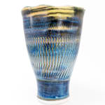 Hugh West, Tall Blue Grey Bottle Vase